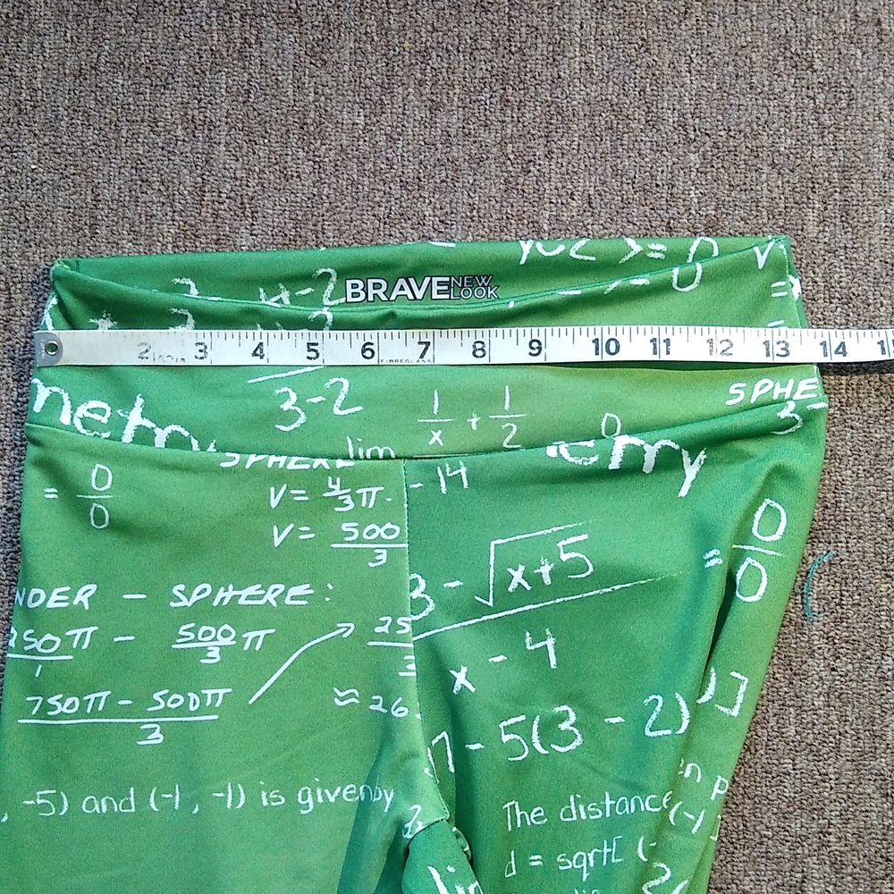 Green Math leggings - Picture 2 of 5
